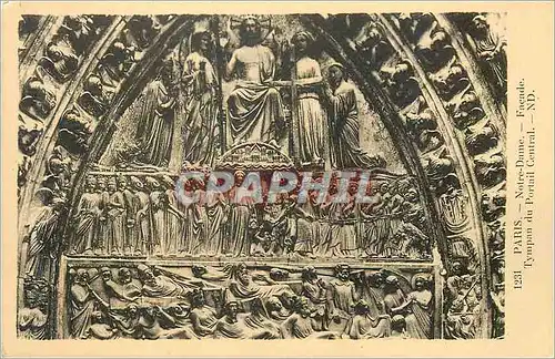 Cartes postales Paris Notre Dame Facade