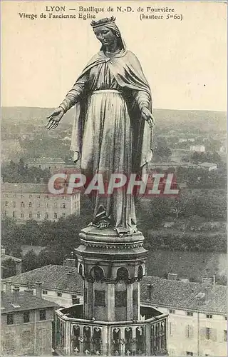 Cartes postales Lyon Basilique de N D de Fourviere Vierge de l'Ancienne Eglise