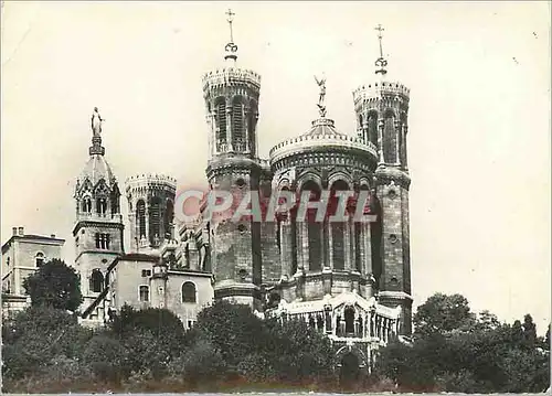 Moderne Karte les Tours de la Basilique Notre Dame de Fourviere