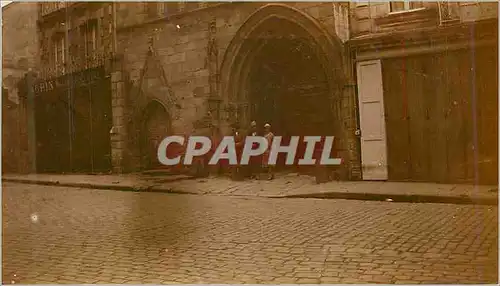 Photo Dinan 1927 Porte du couvent des cordeliers
