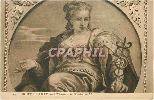 Cartes postales Musee de Lille l'Eloquence Veronese