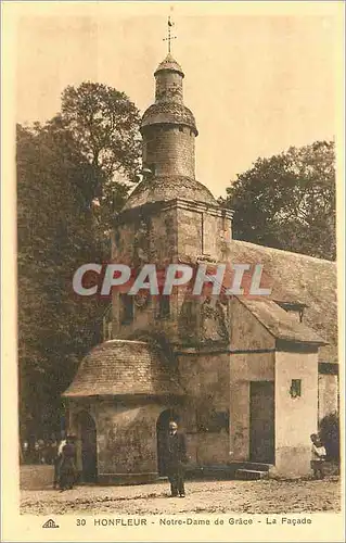 Cartes postales Honfleur Notre Dame de Grace la Facade