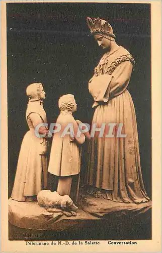 Cartes postales Pelerinage de N D de la Salette Conversation