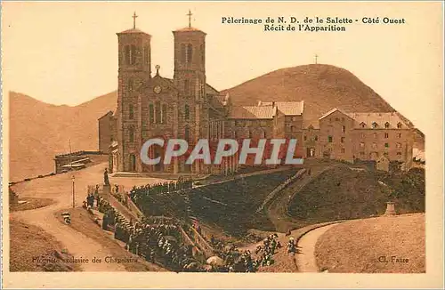 Ansichtskarte AK Pelerinage de N D de la Salette Cote Ouest Recit de l'Apparition