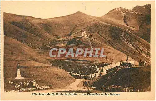 Cartes postales Pelerinage de N D de la Salette le Cimetiere et les Baisses