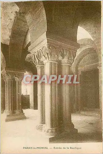 Cartes postales Paray le Monial Entree de la Basilique