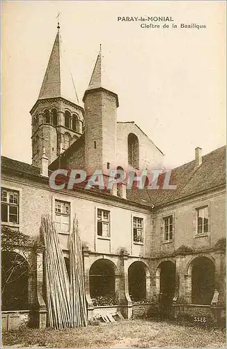 Cartes postales Paray le Monial Cloitre de la Basilique