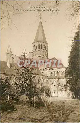 Ansichtskarte AK Paray le Monial la Basilique vue depuis l'Enclos des Chapelains