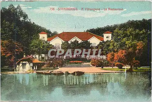 Cartes postales Strasbourg a l'Orangerie le Restaurant