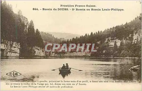 Cartes postales Bassins du Doubs Frontiere Franco Suisse 2e Bassin ou Bassin Louis Philippe