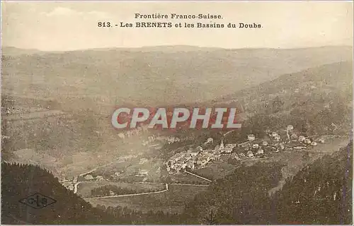 Cartes postales Brenets et les Bassins du Doubs Frontiere Franco Suisse