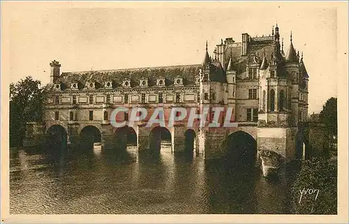 Cartes postales Chateau de Chenonceaux Facade Nord Est la Douce France Chateaux de la Loire
