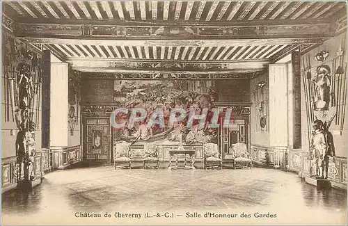 Cartes postales Chateau de Cheverny (L et C) Salle d'Honneur des Gardes