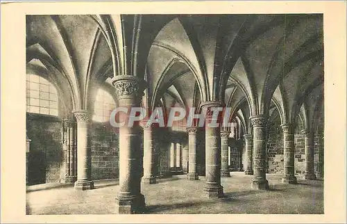 Ansichtskarte AK Abbaye du Mont Saint Michel la Salle des Chevaliers