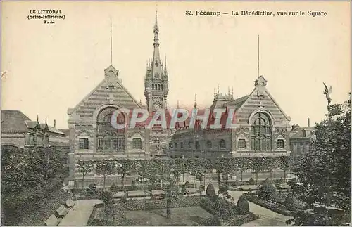 Ansichtskarte AK Fecamp la Benedictine vue sur le Square le Littoral (Seine Inferieure)