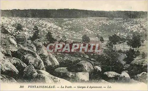 Cartes postales Fontainebleau la Foret Gorges d'Apremont