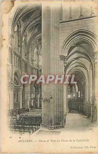 Ansichtskarte AK Auxerre Choeur et Tour du Choeur de la Cathedrale