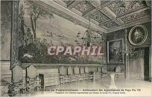 Ansichtskarte AK Palais de Fontainebleau Antichambre des Appartements du Pape Pie VII