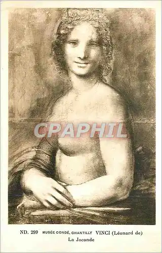 Cartes postales Musee Conde Chantilly Vinci (Leonard de) la Joconde