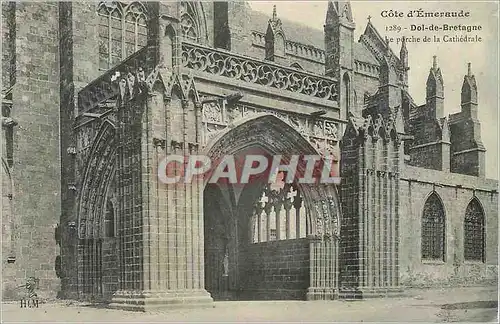 Cartes postales Cote d'Emeraude Dol de Bretagne le Porche de la Cathedrale