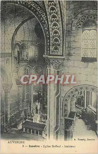 Ansichtskarte AK Issoire Eglise St Paul Interieur Auvergne