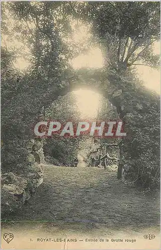 Cartes postales Royat les Bains Entree de la Grotte Rouge