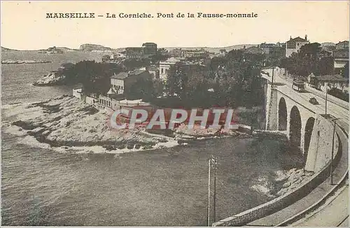 Cartes postales Marseille la Corniche Pont de la Fausse Monnaie