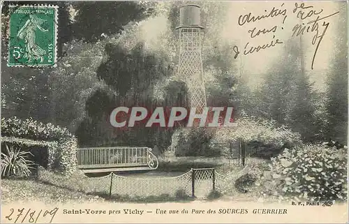 Cartes postales Saint Yonne pres Vichy une vue du Parc des Sources Guerrier