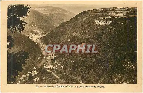 Cartes postales Vallee de Consolation vue de la Roche du Pretre