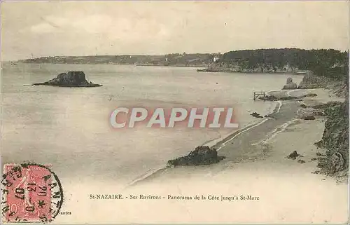 Cartes postales St nazaire ses environs panorama de la cote jusqu a st marc