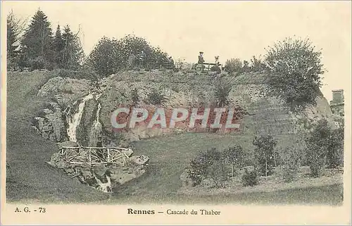 Cartes postales A g 73 rennes cascade du thabor