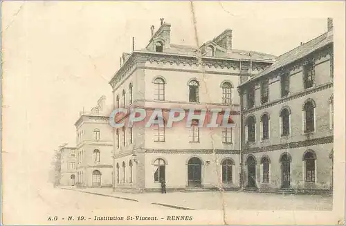 Cartes postales A g n 19 institution st vincent rennes