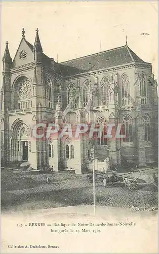 Ansichtskarte AK 135 rennes basilique de notre dame de bonne nouvelle inauguree le 24 mars 1904