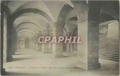 Cartes postales 1113 rennes palais de justice galerie rez de chaussee g f