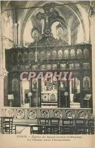 Ansichtskarte AK Paris eglise de saint julien le pauvre le choeur avec l iconostase