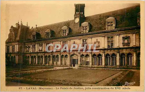 Cartes postales 37 laval(mayenne) le palais de justice jolie construction du xvi siecle