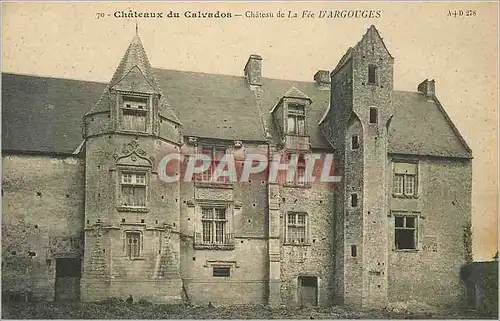 Cartes postales 70 chateaux du calvados chateau de la fee d argouges