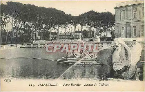 Cartes postales 119 marseille parc borelly bassin du chateau