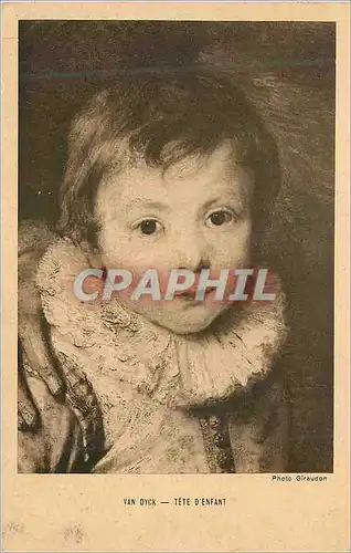 Cartes postales Van dyck tete d enfant