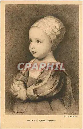 Cartes postales Van dyck portrait d enfant