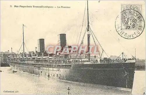 Cartes postales moderne 2 nos paquebots transatiantiques la provence