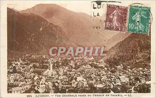 Ansichtskarte AK 254 luchon vue generale prise du chemin de gazaril ll