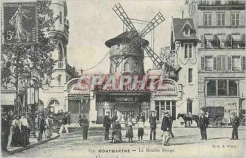 Cartes postales moderne 574 montmartre le moulin rouge