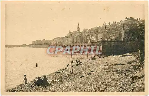 Cartes postales La douche franche cote d azur 14 274 menton la ville vue de la promenade st louis