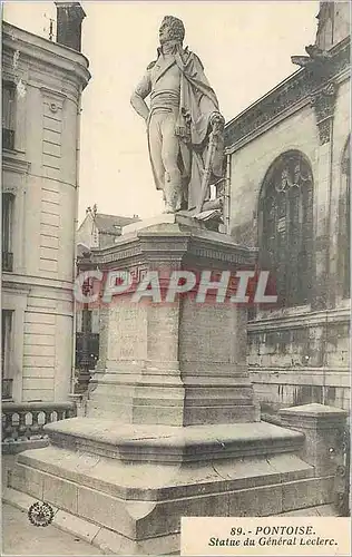 Cartes postales 89 pontoise  statue du generale leclerc