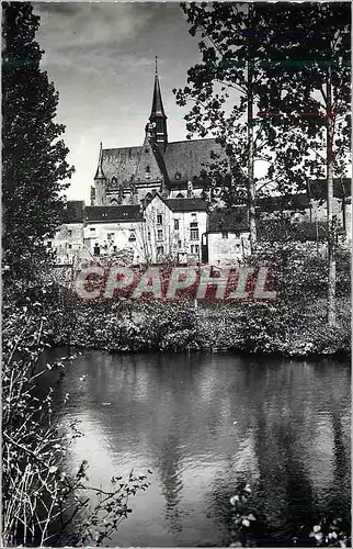 Moderne Karte Montresor (indre et loire) l eglise se mirant dans l indrois