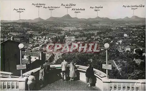 Cartes postales moderne 14 thiers la table d orientation et la chaine des puys