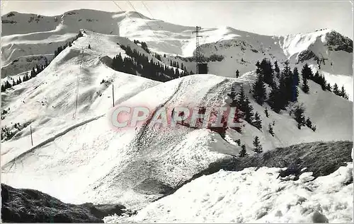 Moderne Karte 8633 samoens (haute savoie) les champs de ski des saix alt 1615 m