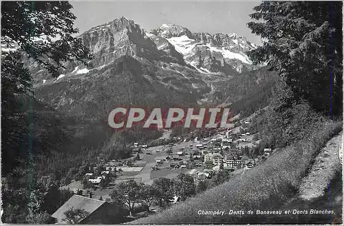 Cartes postales moderne Champery dents de bonaveau et dents blanches