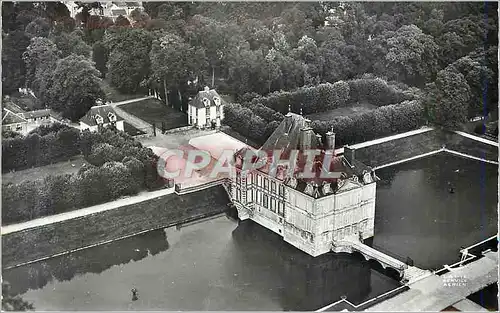 Moderne Karte En avion au dessus de 1 ormesson (s et o) le chateau